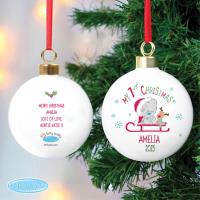 Personalised My 1st Christmas Tiny Tatty Teddy Sleigh Bauble Extra Image 2 Preview